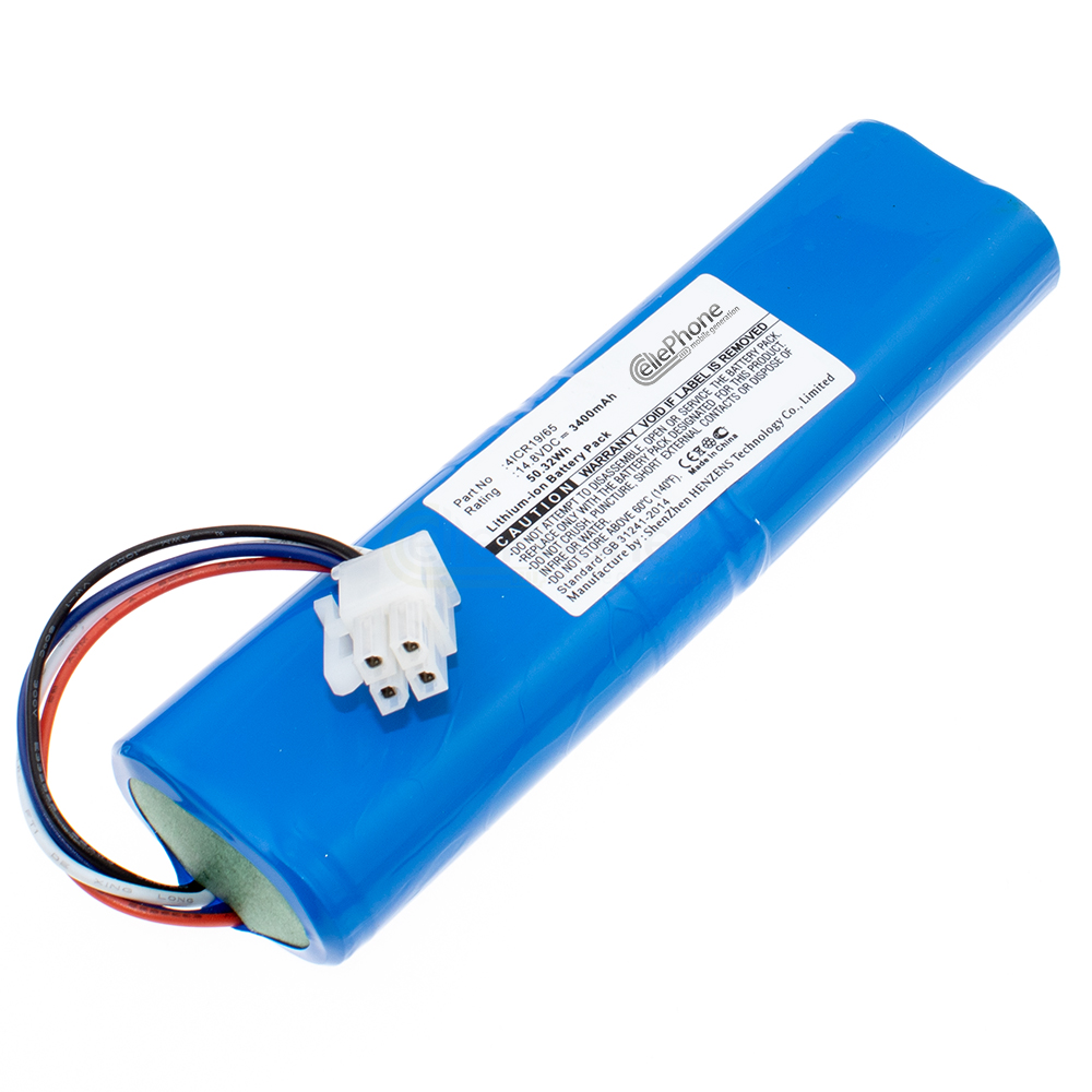 [7672] Batería Li-Ion para Philips SmartPro Compact Home FC8705 FC8710 FC8772 FC8776 FC8700 (reemplazado 4ICR19/65) - 3400mAh / 14,8V