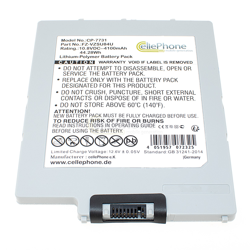 [7731] Battery Li-Polymer for Panasonic Toughpad FZ-G1 - 4100mAh / 10,8V