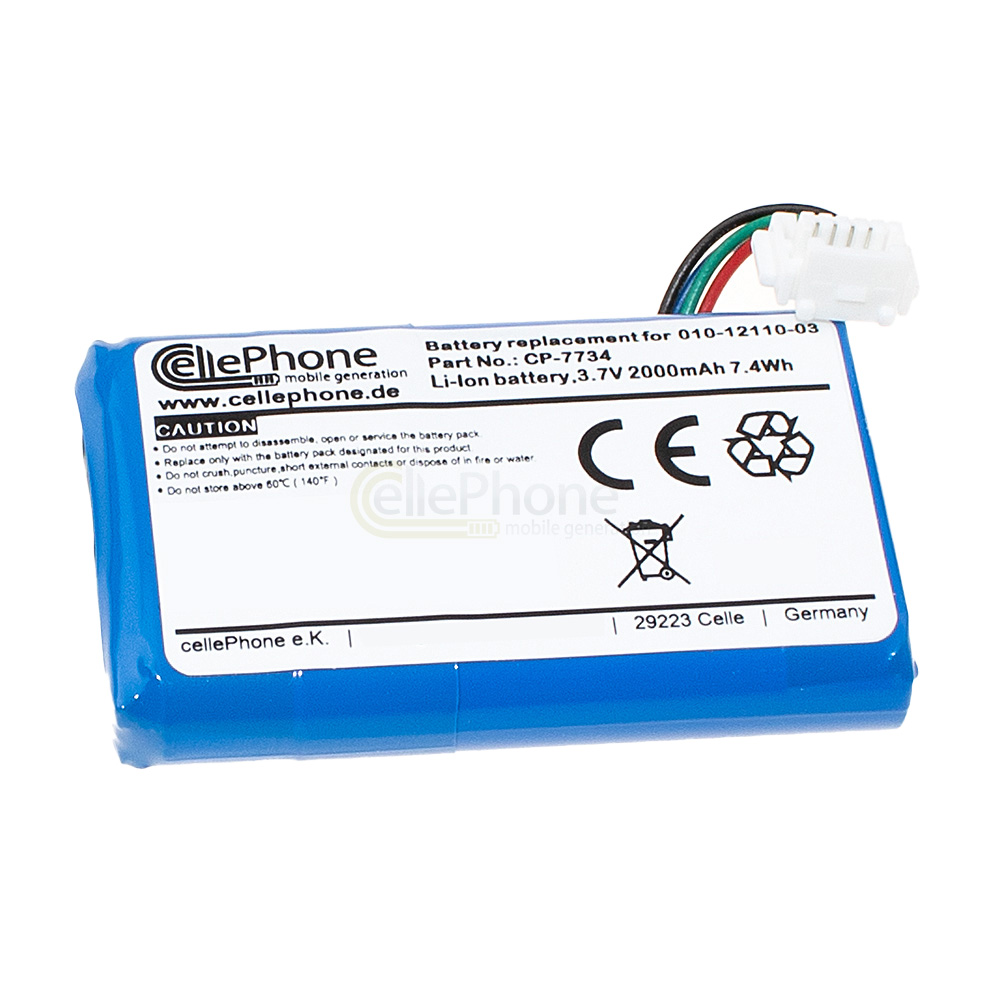 Akku Li-Ion für Garmin Zumo 590 590LM 595 595LM (ersetzt 010-12110-003) - 1800mAh / 3,7V