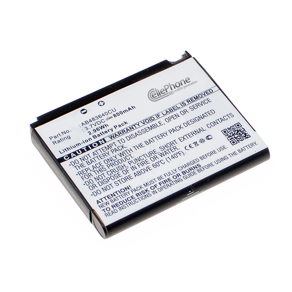 [1305] Batterie Li-Ion pour Samsung SGH-U700 Z370 Z560 Z560v Z620 E680v (remplace AB553443CE)