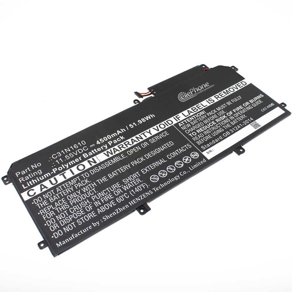 [7747] Akku Li-Polymer kompatibel zu Asus Zenbook UX330 UX330C UX330CA - 4500mAh / 11,55V