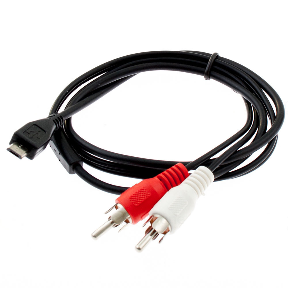 [7751] Muziekkabel Micro-USB-stekker naar Cinch