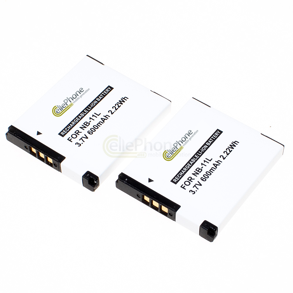[7859] Batterie Li-Ion compatible avec Canon NB-11L - Ensemble de 2