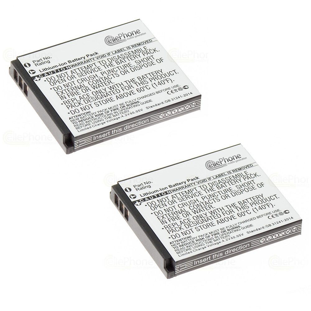Battery Li-Ion compatible with Canon NB-4L - Set of 2