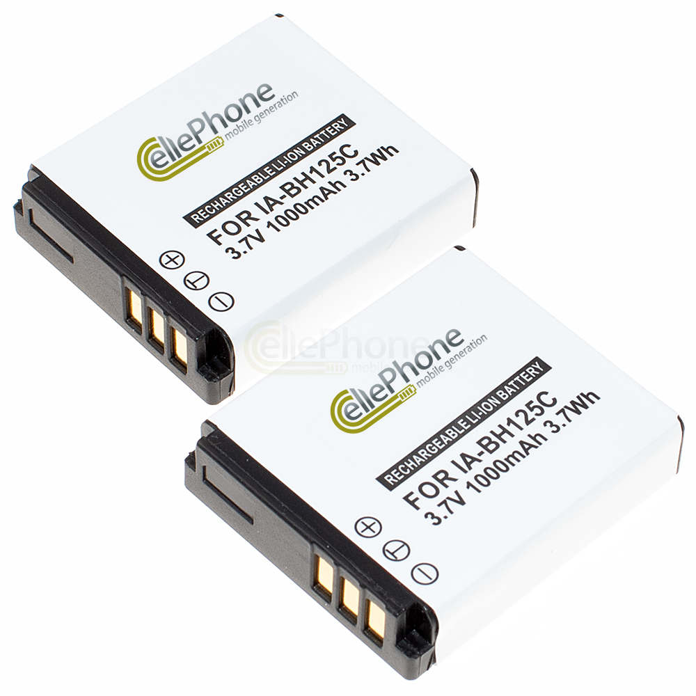 [7896] batteria Li-Ion compatibile con Panasonic CGA-S005 / Ricoh DB-60 / Leica BP-DC4 / Pentax D-Li106 - 2er Set