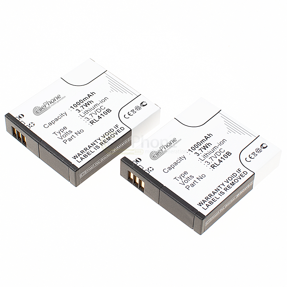 [7905] batteria Li-Ion compatibile con Rollei AC230 AC240 AC400 AC410 RL410B - 2er Set