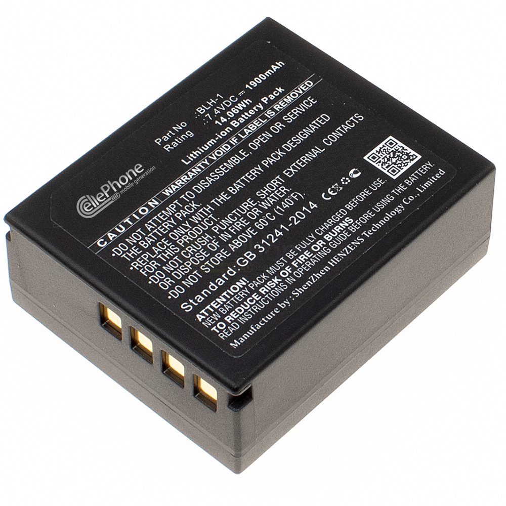 [7960] Batterie Li-Ion compatible avec Olympus BLH-1 - 1900mAh / 7,4V