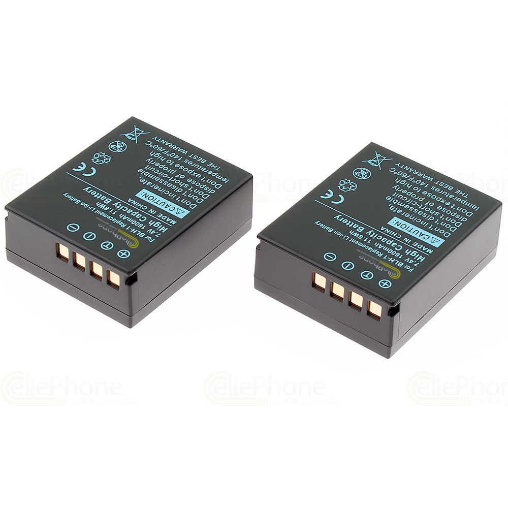 batteria Li-Ion compatibile con Olympus BLH-1 - 1600 mAh - 2er Set