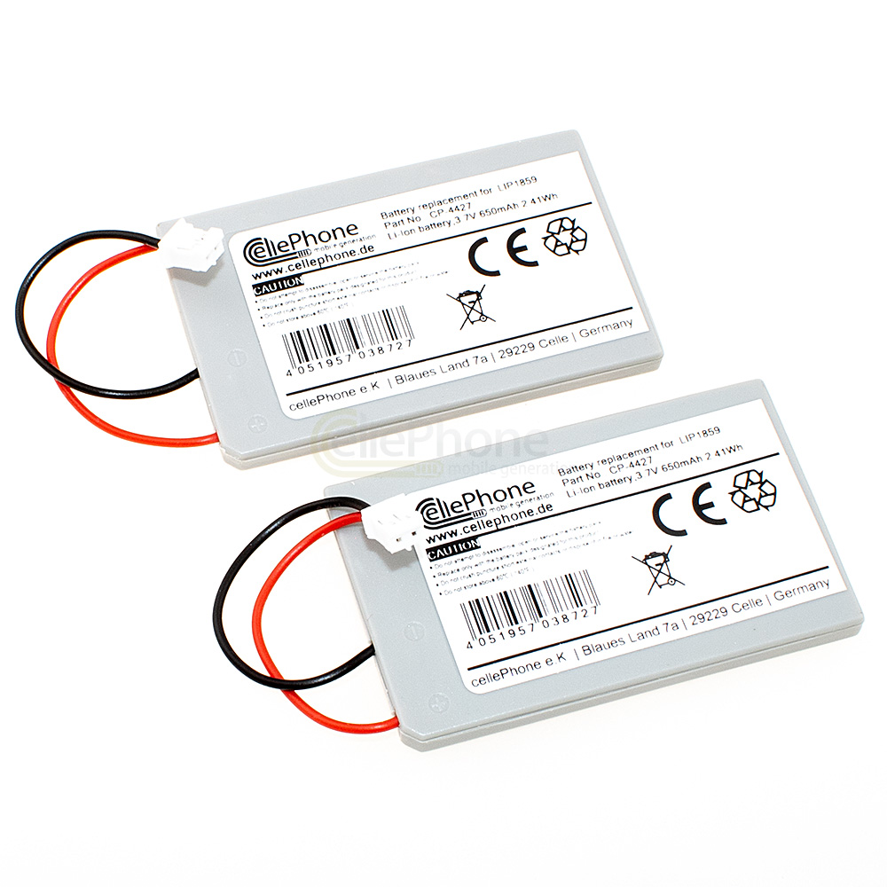 [7988] Accu Li-Ion voor Sony PS3 Sixaxis Controller / PlayStation 3 Controller (vervangt LIP1859 / LIP1472) - set van 2