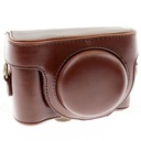 Cameratas polyurethaan voor Sony Cybershot DSC-HX30 HX50 HX50V HX60 - coffee