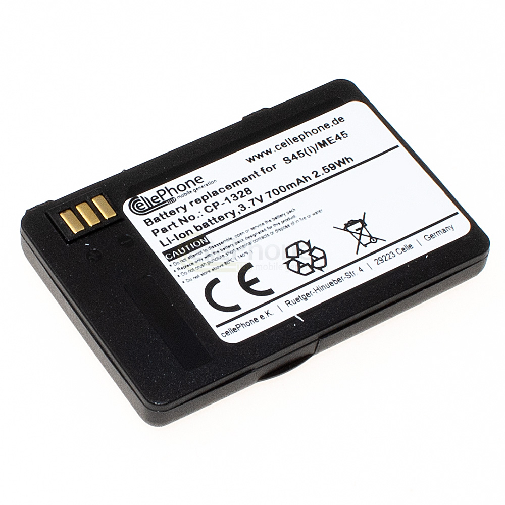 [1328] Battery Li-Ion for Siemens S45 S45i M45 ME45 3618 6618 (replaced L36880-N4501-A100)
