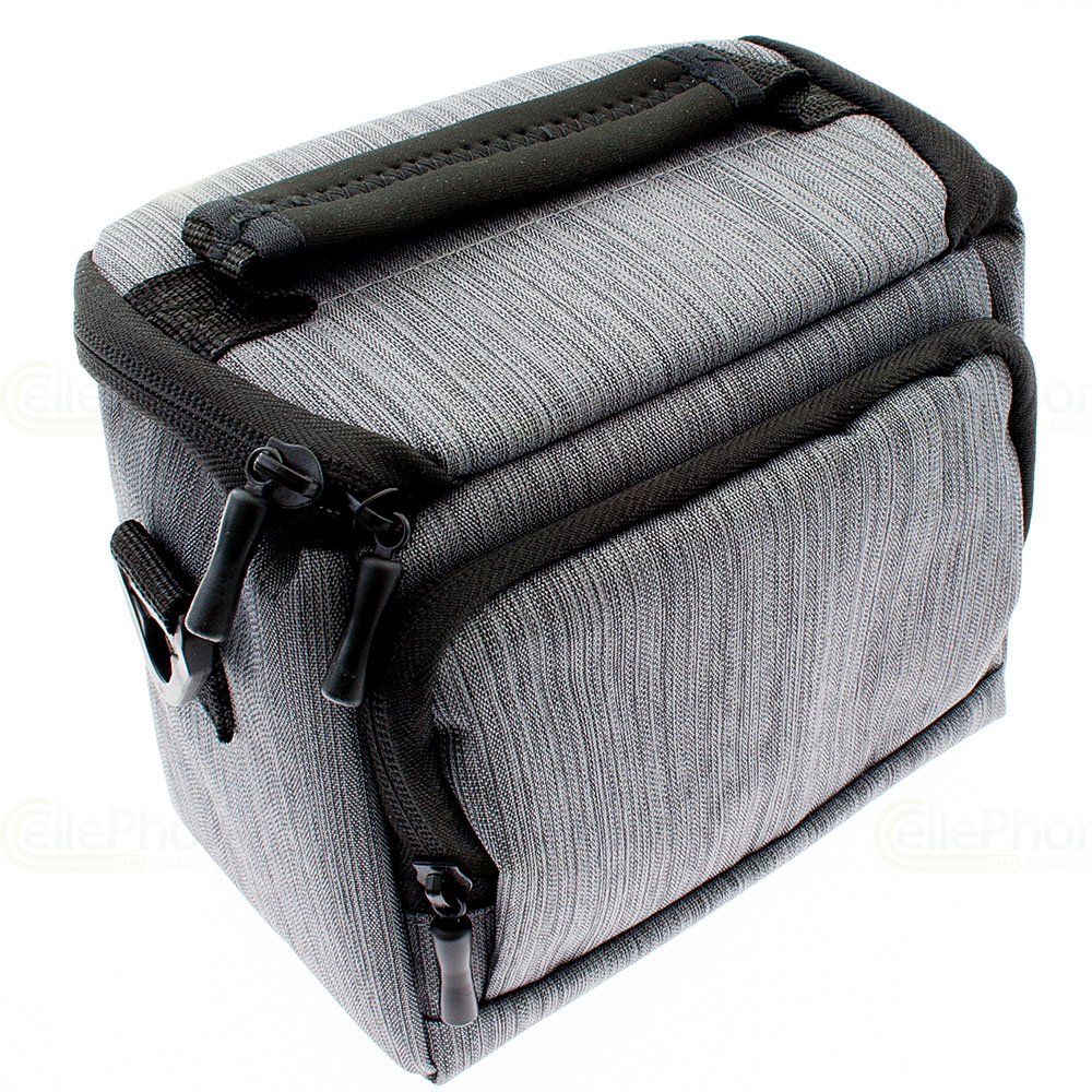 [8082] Sac pour divers appareil photo et caméscope - Toile grise