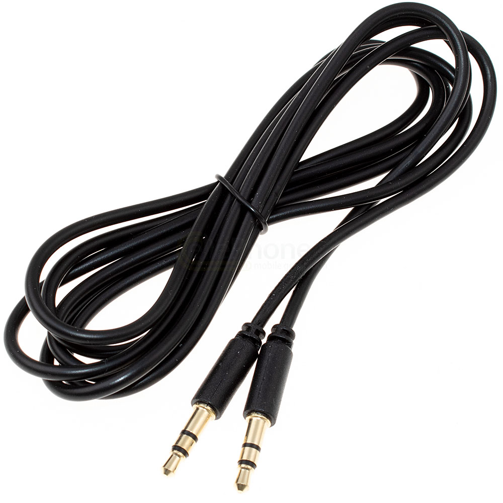 [8125] AUX-Audiokabel Stereo 2x 3,5mm connettore jack 3-pol. - 1,5m nero