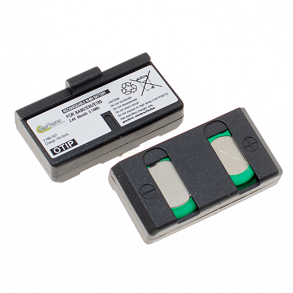[8134] Battery Ni-MH compatible with Sennheiser BA90 E90 E180 - Set of 2