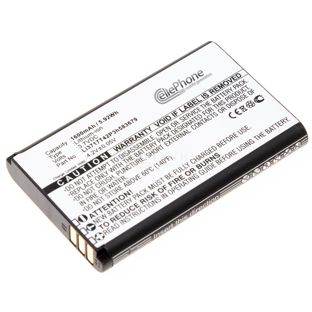[8179] Accu Li-Ion voor ZTE R538 (vervangt Li3717T42P3h583679)