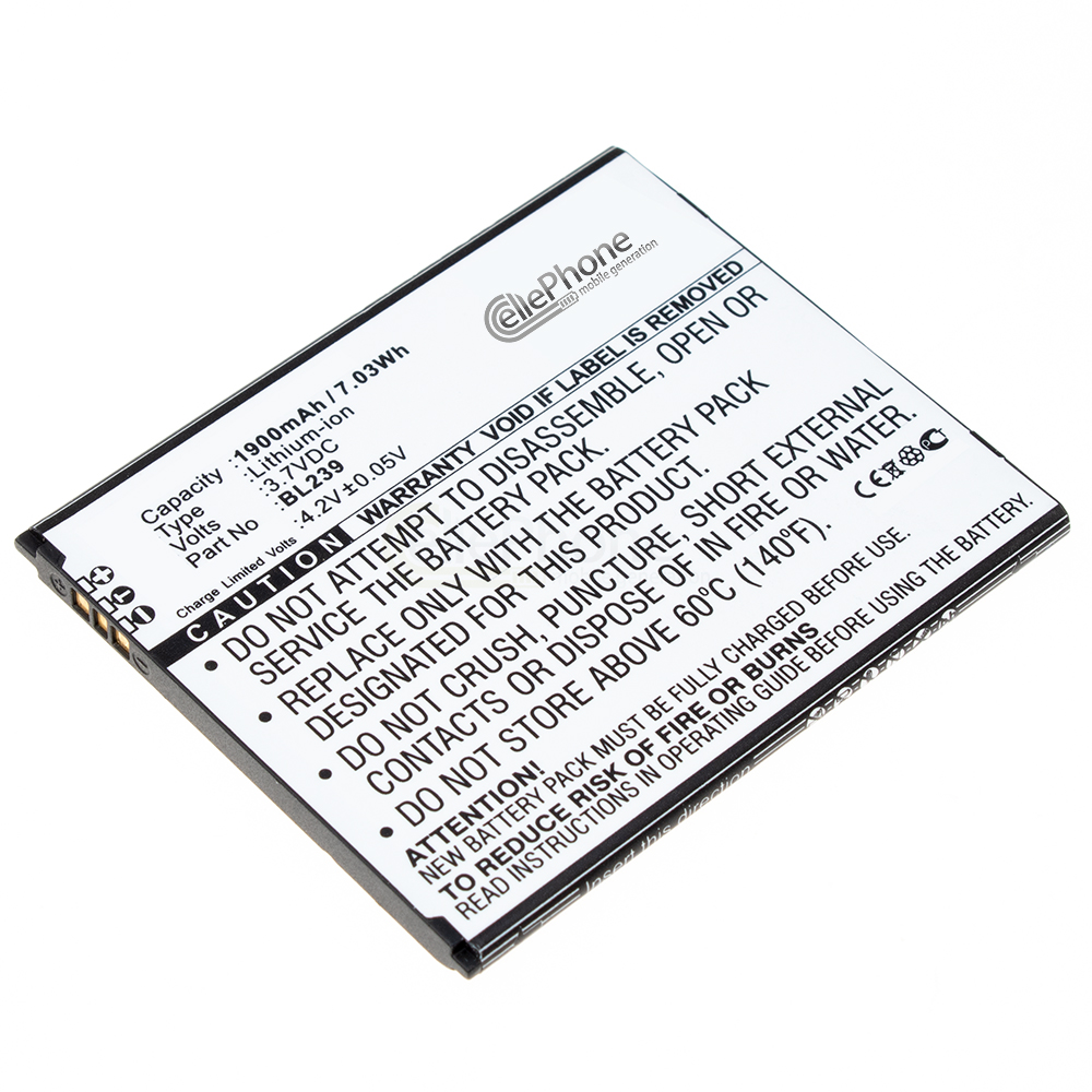 Batería Li-Ion para Lenovo A330E A3500 A399 (reemplazado BL239)