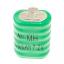 Battery Ni-MH type 6 / V150H - 150 mAh - 7.2V - 3 Pins