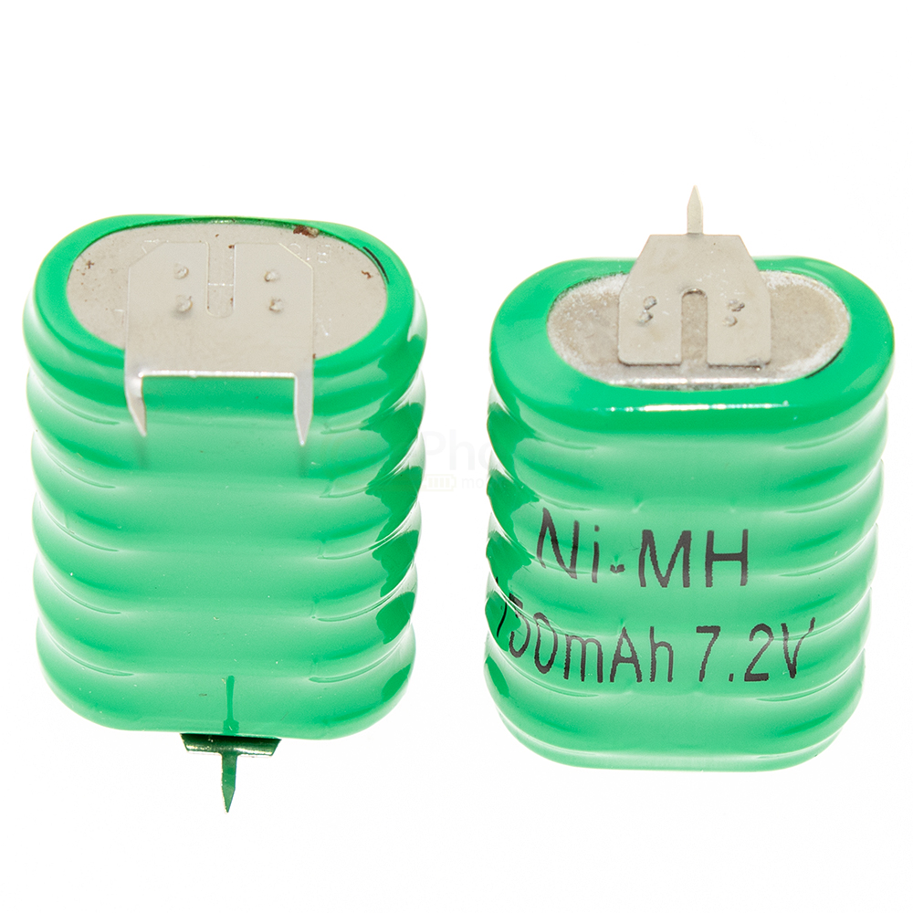 [8274] Battery Ni-MH type 6 / V150H - 150 mAh - 7.2V - 3 Pins  - Set of 2
