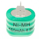 Accu Ni-MH type 4/V150H - 150 mAh - 4.8V - 3 pins