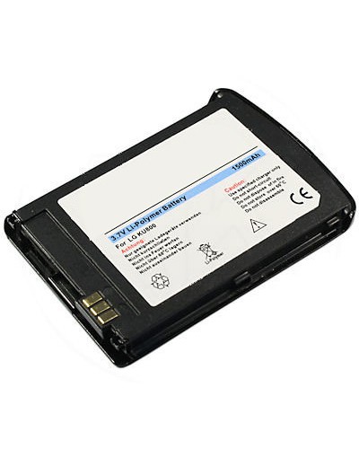 Accu Li-Polymer voor LG KU800 Chocolate UMTS - zwart (vervangt LGLP-GBAM)