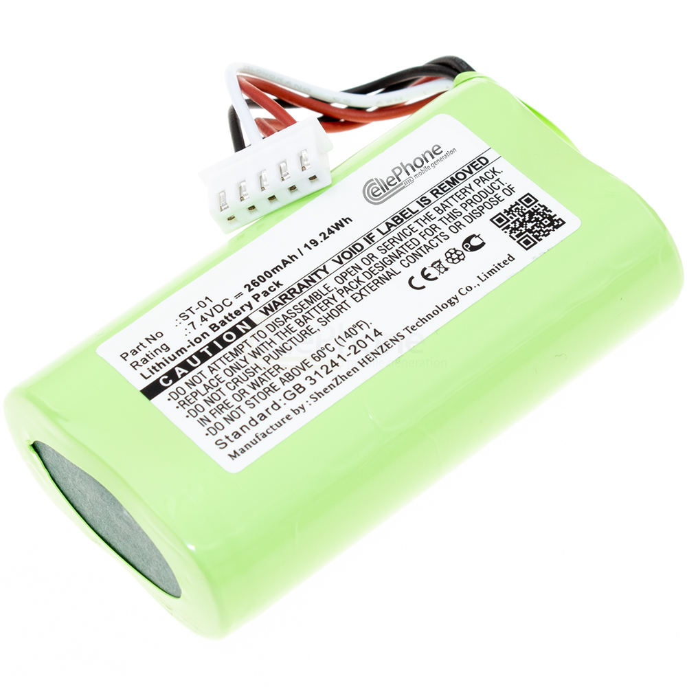 Akku Li-Ion für Sony SRS-X3 SRS-XB2 SRS-XB20 (ersetzt ST-01) - 2600mAh / 7,4V
