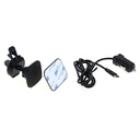 Magneet ventilatierooster-autohouder + draaischarnier voor smartphone incl. 2x magnetische metaalplaatjes + autolaadkabel Type C 2,4A - 5V