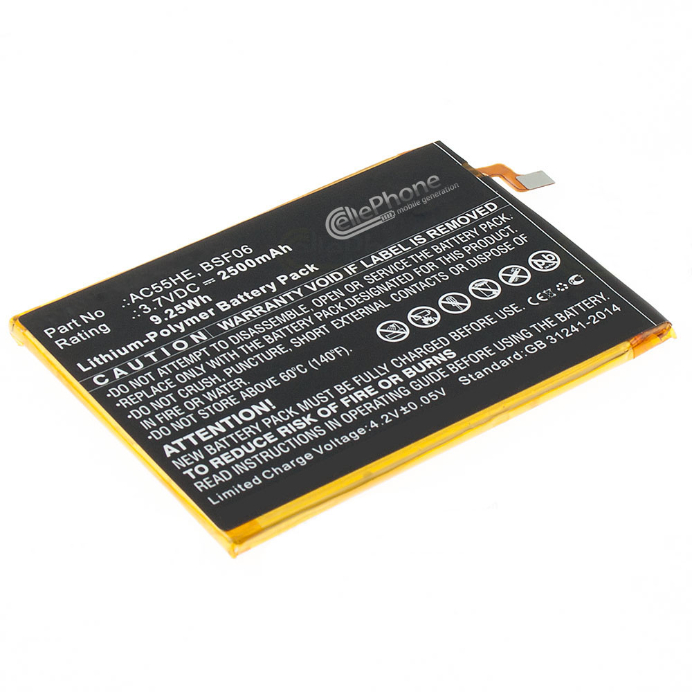 [8411] Battery Li-Polymer for Archos 55 Helium Ultra (replaced AC55HE)