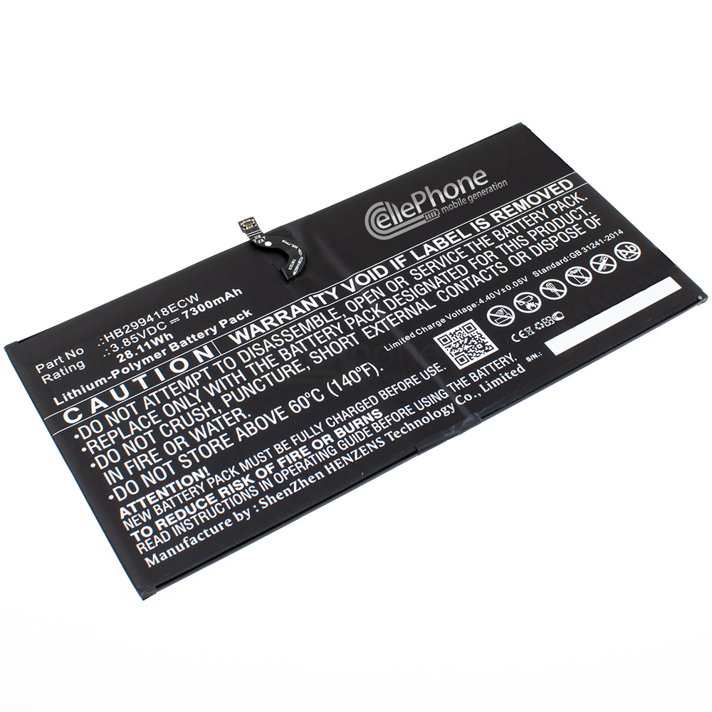 [8444] Akku Li-Polymer kompatibel zu Huawei MediaPad M5 10.8 - 7300mAh