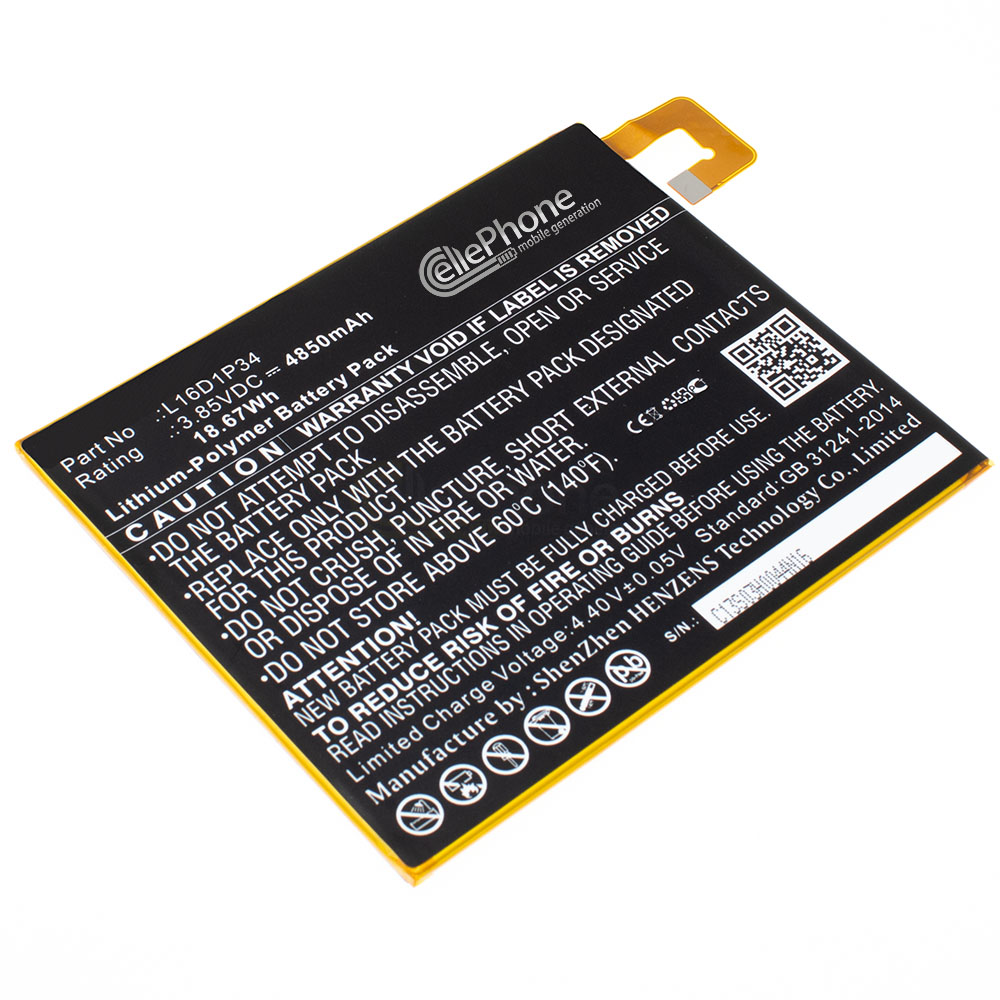 [8447] Accu Li-Polymer compatibel met Lenovo Tab 4 - 4850 mAh