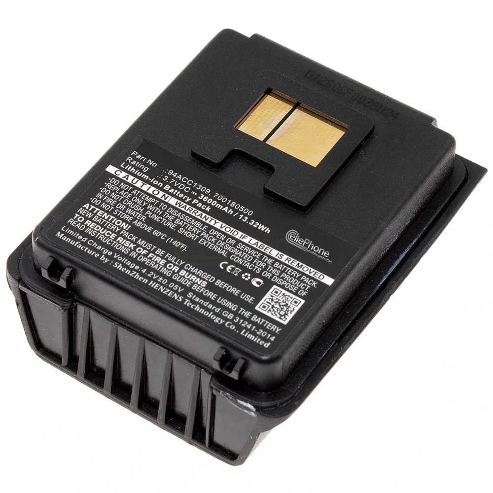 Batería Li-Ion para Datalogic Skorpio Gun CE EQ (reemplazado 94ACC1309) - 3600mAh