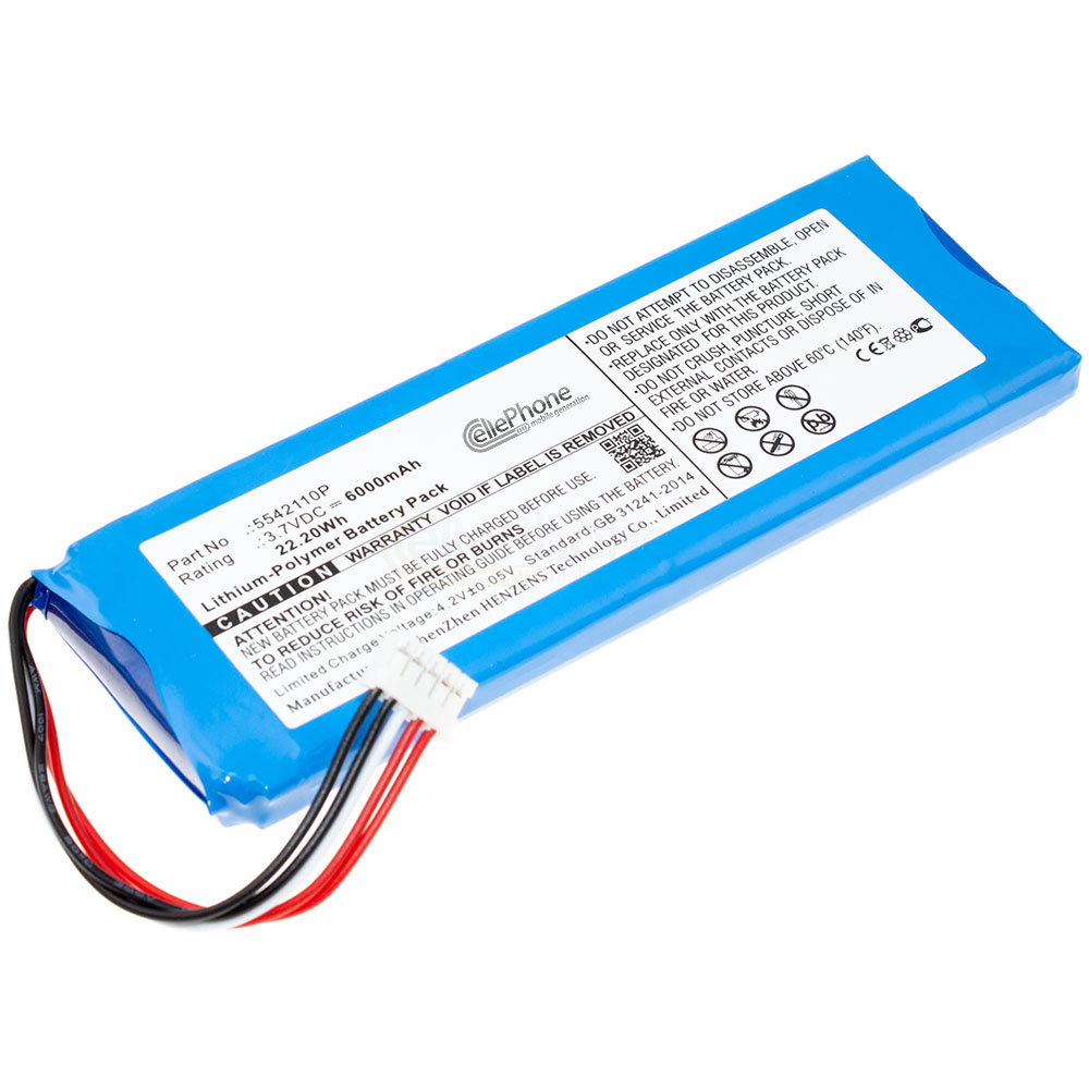 [8457] Akku Li-Polymer für JBL Pulse 2 (ersetzt 5542110P) - 6000mAh