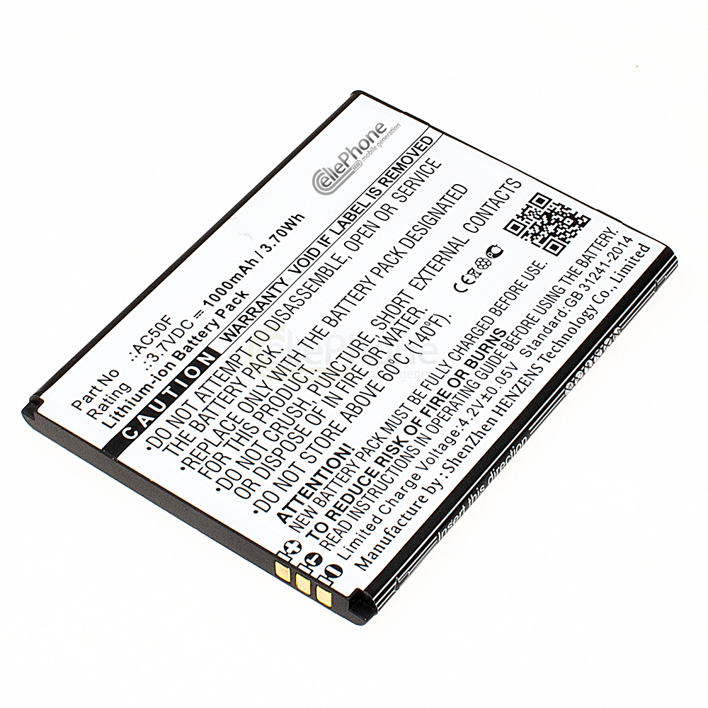 [8459] Akku Li-Ion für Archos 50F Neon (ersetzt AC50F)