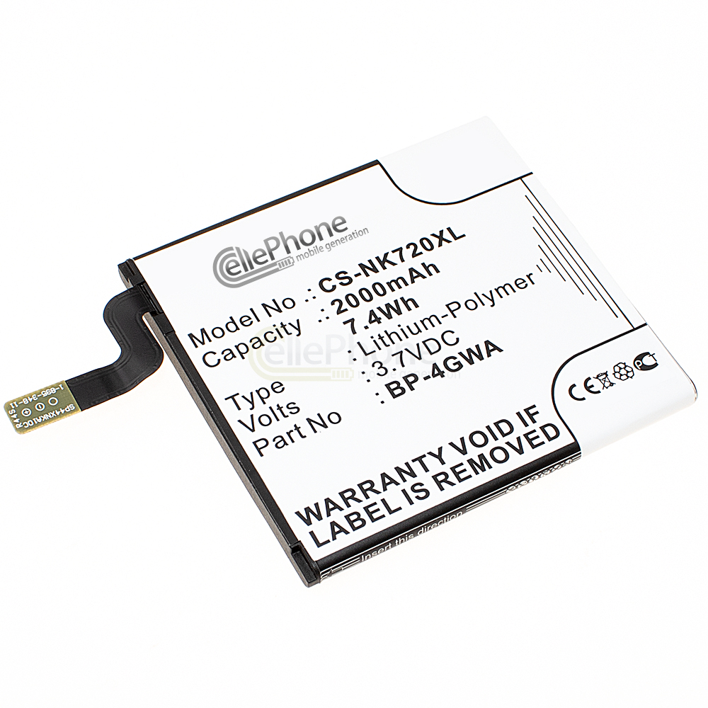 [8491] batería Li-Polymer para Nokia Lumia 625 625H 720 720T (reemplazado BP-4GWA)