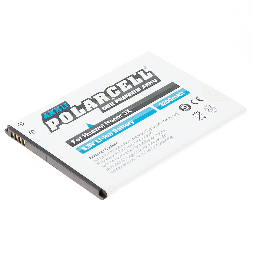 PolarCell batería Li-Ion para Huawei Ascend G750 / Honor 3X (reemplazado HB476387RBC)