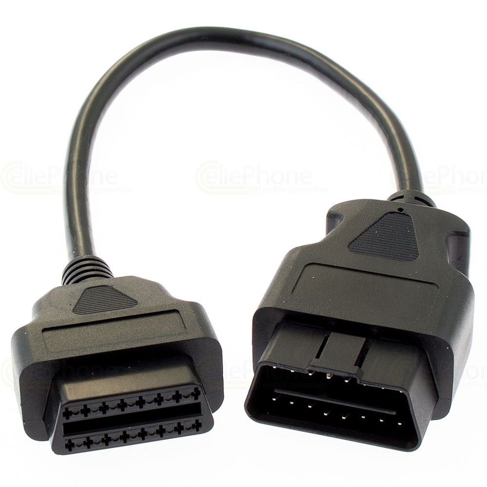 Cable de extensión de 16 pines OBD2 30cm