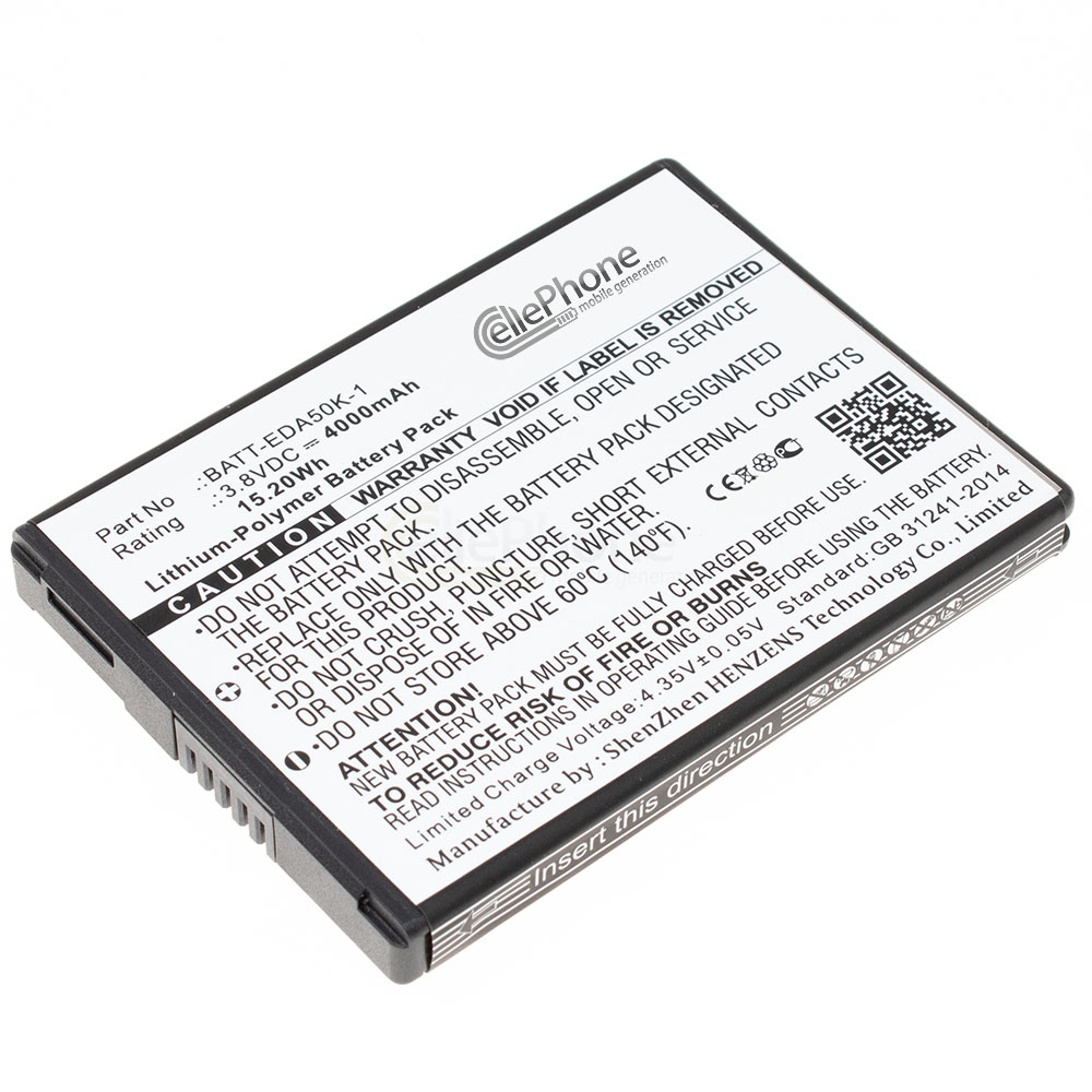 Akku Li-Polymer für Honeywell ScanPal EDA40 EDA50 EDA50hc EDA50K (ersetzt BATT-EDA50K-1) - 4000mAh