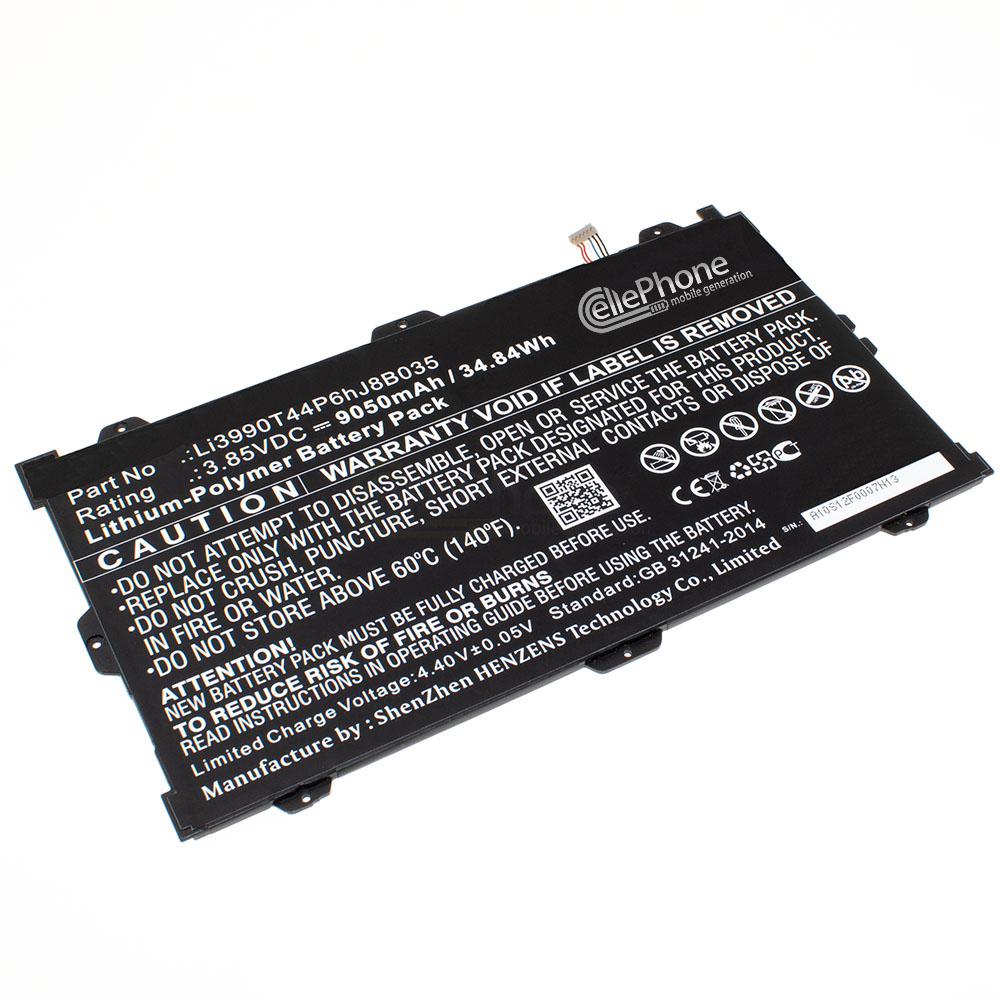 [8565] Battery Li-Polymer for ZTE Primetime (replaced Li3990T44P6hJ8B035) - 9050 mAh