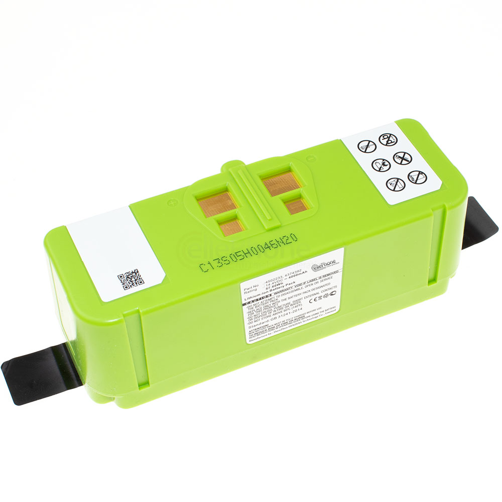 Accu Li-Ion voor iRobot Roomba 614 640 652 665 670 680 690 801 960 985 (vervangt 2130LI) - 4000mAh / 14,4V
