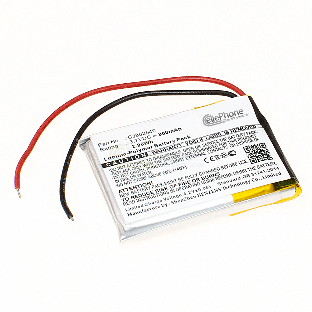 Accu Li-Polymer voor JBL Wind (vervangt GJ802540) - 800 mAh