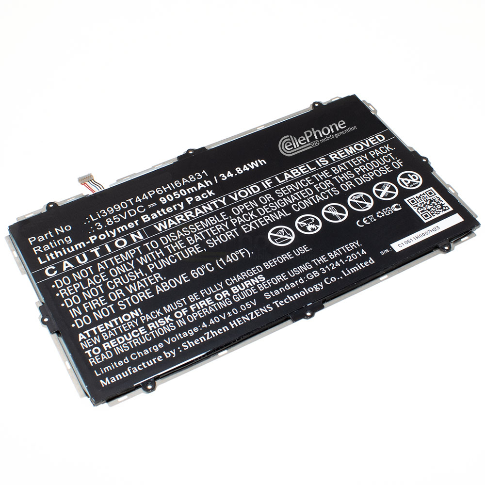 [8579] batteria Li-Polymer per ZTE ZPAD 10.1 (sostituisce Li3990T44P6HI6A831) - 9050 mAh