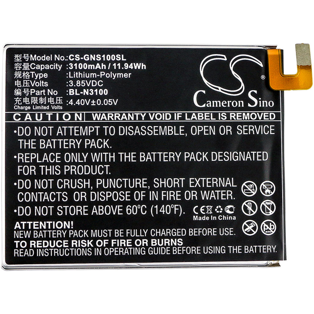[8611] Accu Li-Polymer voor Gionee Elife S10C - S10 Lite (vervangt BL-N3100)