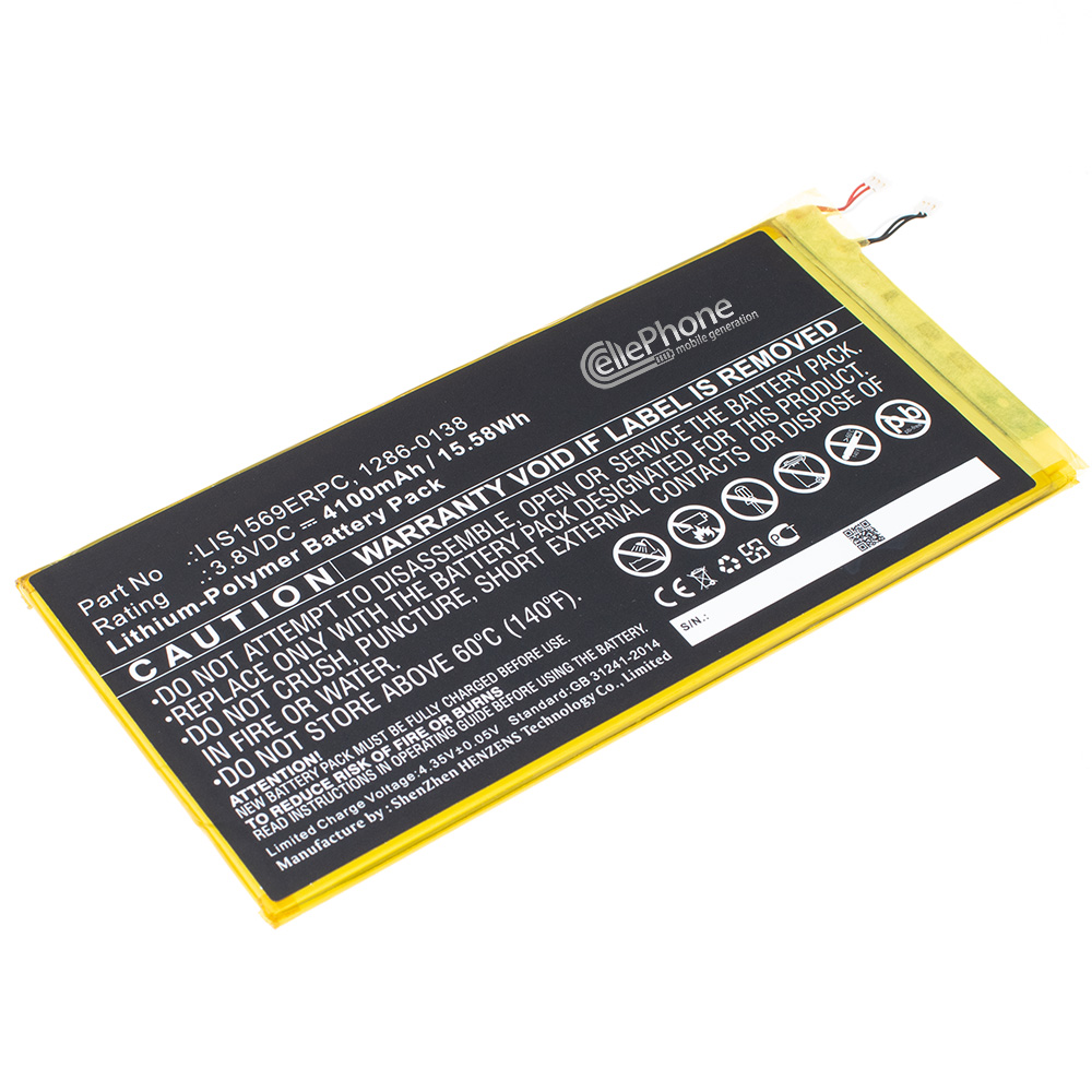 [8632] batteria Li-Polymer per Sony Xperia Tablet Z3 Compact (sostituisce LIS1569ERPC) - 4100mAh