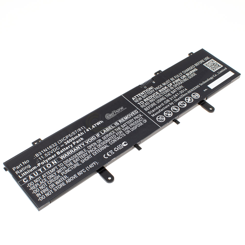 [8635] Akku Li-Polymer kompatibel zu Asus VivoBook 14 - ZenBook X405 X405U - 3600mAh / 11,52V