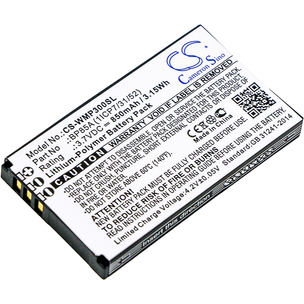 batteria Li-Ion per WM Systems WMP-300 (sostituisce BP85A (1ICP7/31/52)
