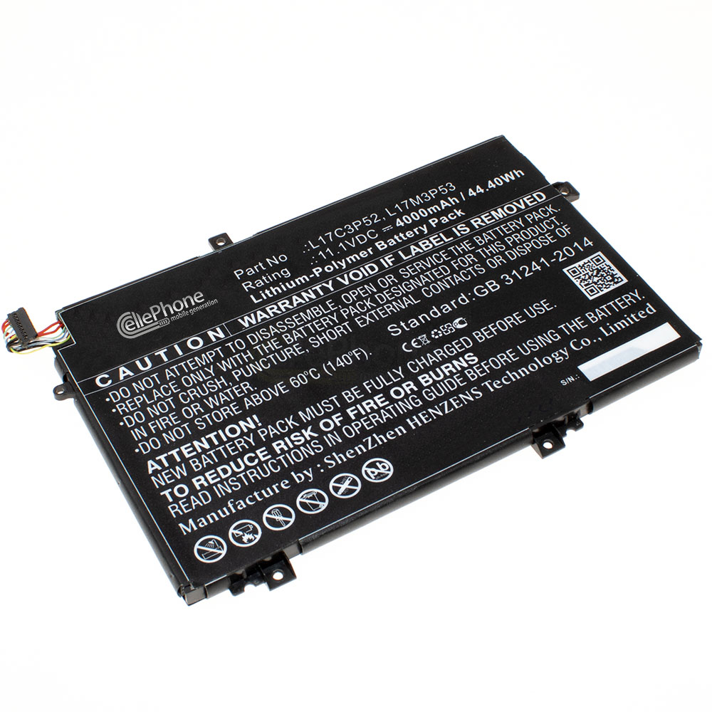 batteria Li-Ion compatibile con Lenovo ThinkPad L480 L580 - 4000mAh / 11,1V