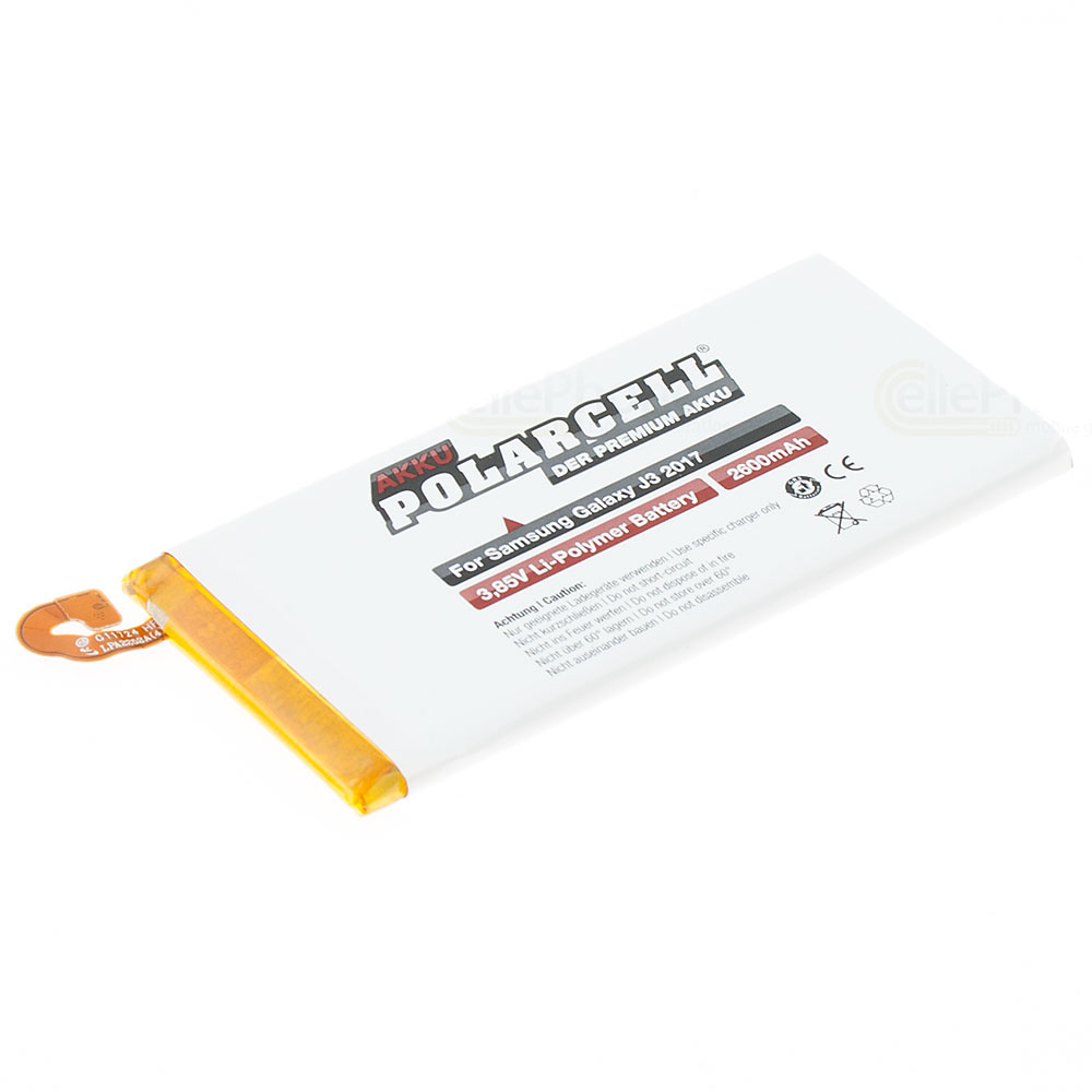 PolarCell Akku Li-Polymer für Samsung Galaxy J3 2017 (SM-J330F) (ersetzt EB-BJ330ABE)