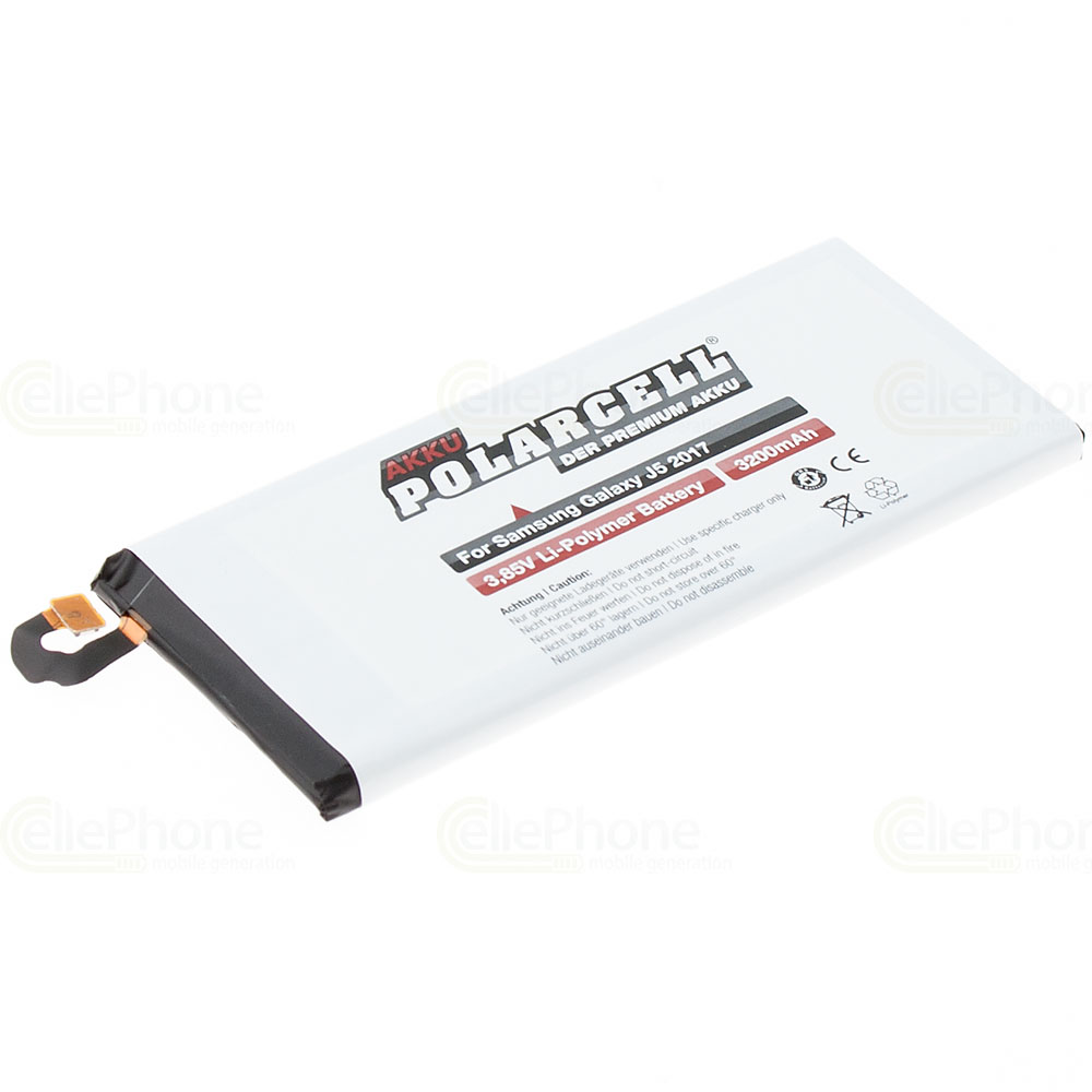 [8678] PolarCell batteria Li-Polymer per Samsung Galaxy J5 2017 (SM-J530F) (sostituisce EB-BJ530ABE)