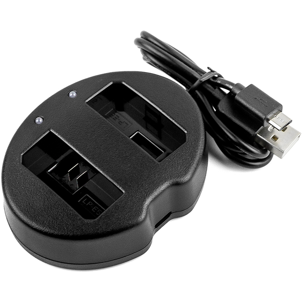 Akku-Ladestation Dual für Canon LC-E5 LP-E5