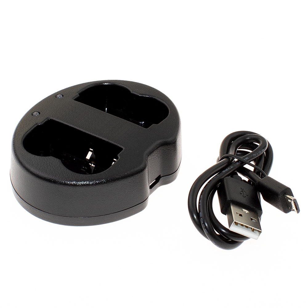 stazione di ricarica doppia per Canon BP-508 511 511A 512 514 - CB-5L