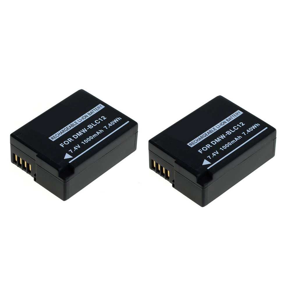 Batería Li-Ion compatible with Panasonic DMW-BLC12 / DMW-BLC12E - Conjunto de 2